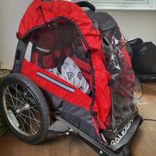 Raleigh - TRA030 - Entrepid 2 Seater Children's Trailer for Bicycles in Red