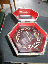 Lachenal English type 48 Button Concertina  No. 89602..   ..Cased....