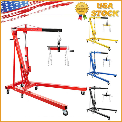 Folding hydraulic engine hoist - hydraulic,