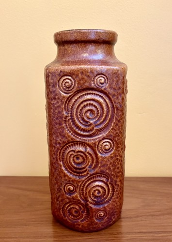 Vintage scheurich pottery vase - pottery,