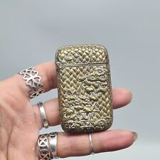 Antique Brass Vesta Case Match