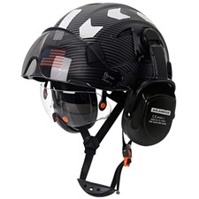 Carbon Fiber Safety Helmet W/