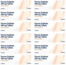 12 x FERROUS SULPHATE 200mg