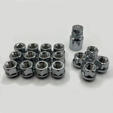 M12x1.5 Open Wheel Nuts (Zinc)