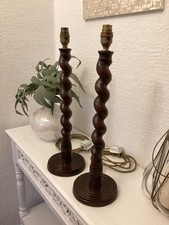 Vintage Tall Pair Solid Oak