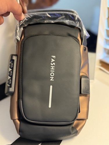 Black brown nylon sling - black, bag