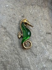 vintage Trifari green jelly