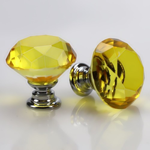 Diamond crystal glass door - diamond,