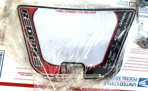 Redline bmx number plate - bmx,