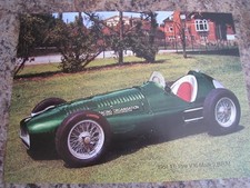 1951 1.5 LITRE V16 MARK 2 BRM RACING CAR GREEN WIRE WHEEL 1971 ADVERT A4 FILE 48