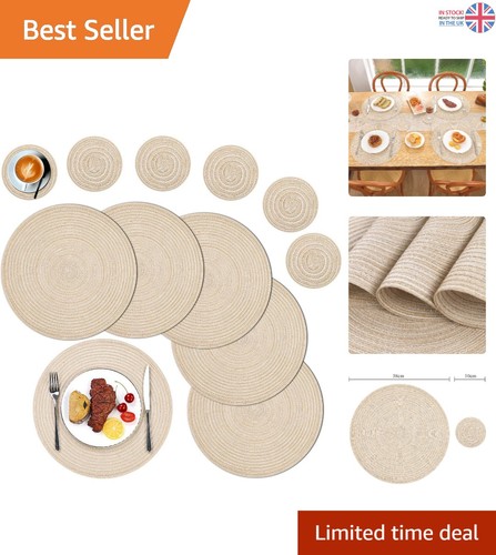 Versatile round placemats - round,