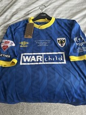 AFC Wimbledon Fc Football Club Play Off Final Shirt Xl. BNWT