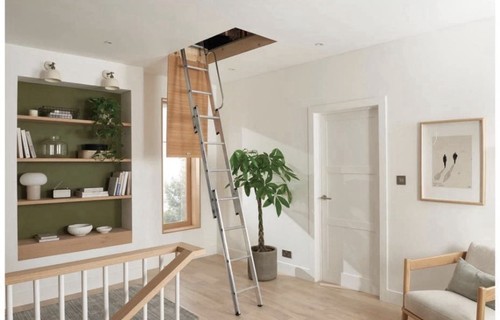 Section loft ladder with - ladder,