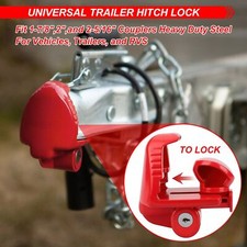 High Security Hitch Lock Caravan Trailer Hitch Coupling Tow Lock W/Key