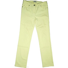 Gerry Weber 38R L30 Jeans Pants Yellow Ladies Irene Super Stretch Cloth Straight