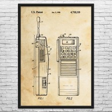 Two Way Radio Patent Wall Art