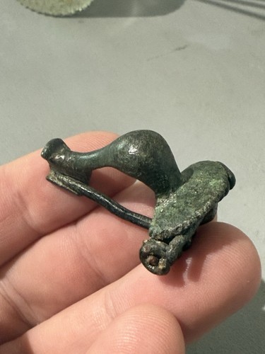 Bronze roman knee brooch - bronze,
