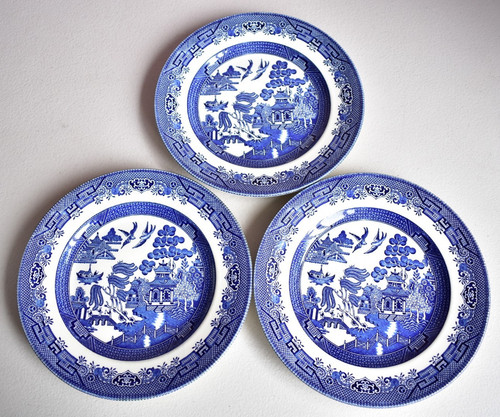 Churchill blue white willow - white,