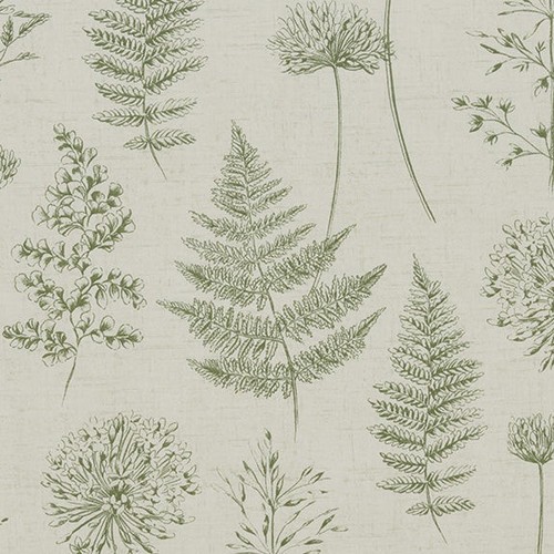Iliv chervil fabric fern - chervil,