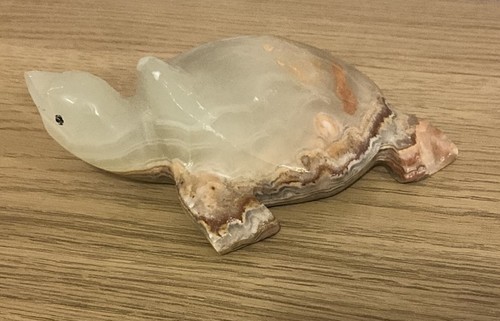 Vintage onyx turtle - onyx, figurine