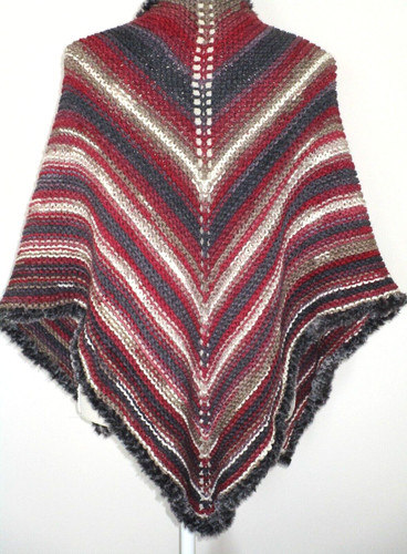 Hand knit triangle shawl - knit, wrap