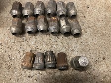 12 Wheel Nuts from MK2 Mazda MX5 & 4 Wolfrace AC007 (12*1.5) Locking Nuts/ Key