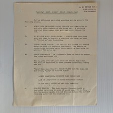 Vintage Danarm DD8F Chain Saw Instruction Leaflet A W Pryor Brisbane Chainsaw