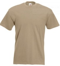 Fruit of the Loom Super Premium T Shirt Mens Plain Heavy Cotton Tee S to 5XL