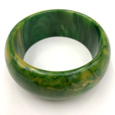 Vintage Green Yellow Marbled