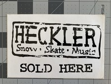 Heckler Magazine - Vintage Snow Skate Skateboard Shop Dealer Sticker Large RARE
