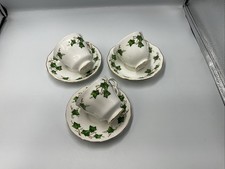 3 x Colclough Ivy Leaf Duos
