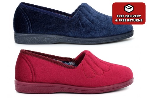 Womens wide fit slippers - wide,