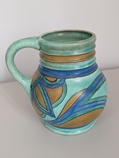 Roskyl British Pottery -  Vintage Hand Painted Ceramic Vase / Jug