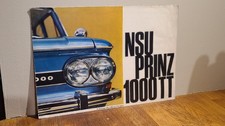 Vintage 1960's NSU Prinz 1000TT Car Advertising Brochure