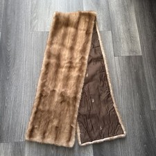 Vintage Fur Scarf With a Brown