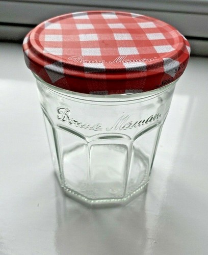 Empty bonne maman jam jar - -,