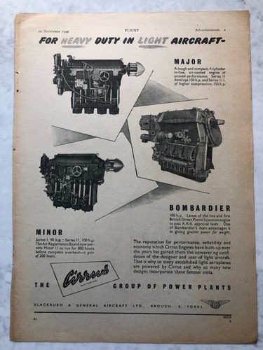 1949 aircraft advert blackburn - 1949,