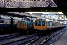 BRITISH RAILWAYS SHEFFIELD STATION DIESEL MULTIPLE UNIT 114 SYT ORIG SLIDE+COPYR