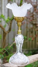 Table Lamp Antique Heavy Cut