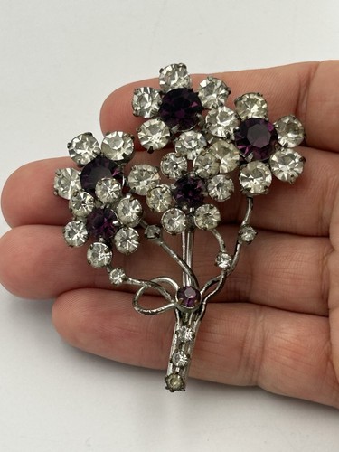 Vintage brooch flower bouquet - brooch,