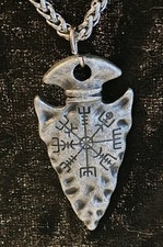 Viking Rune Spear Head Pendant