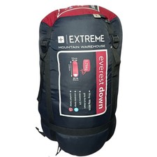 Mountain Warehouse Extreme Everest Grey Duck Down Sleeping Bag 3/4 Season -10°