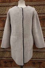 NICOLE FARHI fleece coat ladies size 12 medium