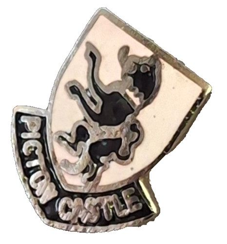 Picton castle small pin badge - small,