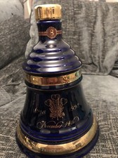 BELLS WADE PORCELAIN COMEMORATIVE DECANTER ( EMPTY ) Collectible