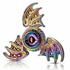 Fidget Spinner Finger Hand Spin Bearing Focus Stress Rainbow Dragon Eye Wings