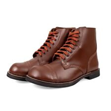 WW2 US Army Service Shoe - Quality Brown Leather Repro American Boot - All Sizes