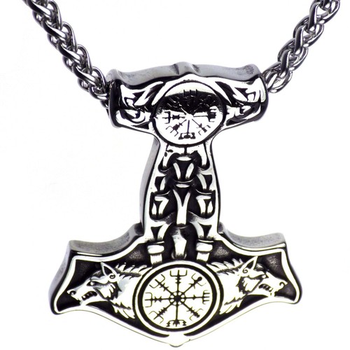 Norse wolf thors hammer - thors,