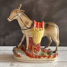 19th Century Staffordshire Donkey Figure Circa 1890