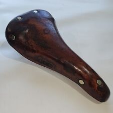 Masi Leather Saddle Seat Road Bike Fixed Gear Fixie Vintage Spring Rivet RARE